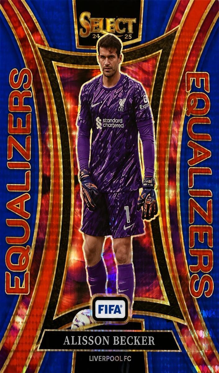 2024 Panini Select FIFA Alisson Becker [Blue Pulsar] #13 card