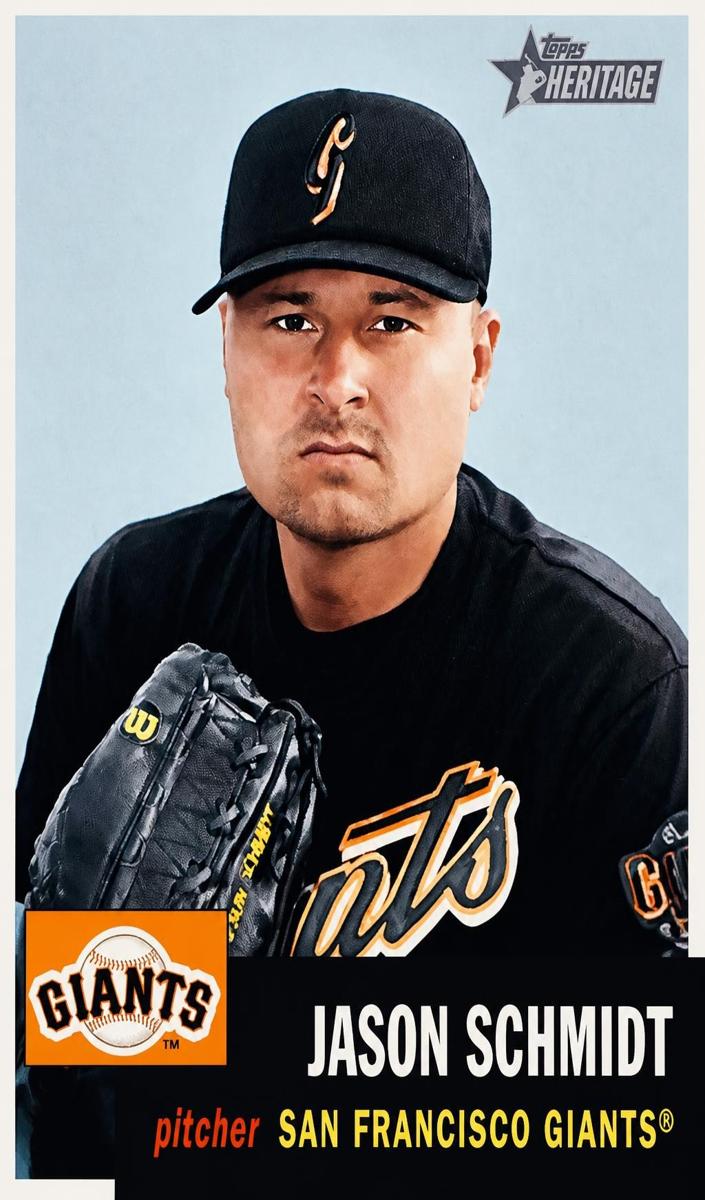 2002 Topps Heritage Jason Schmidt #398 card