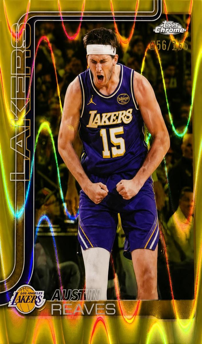 2025 Austin Reaves [Yellow RayWave Refractor] #54