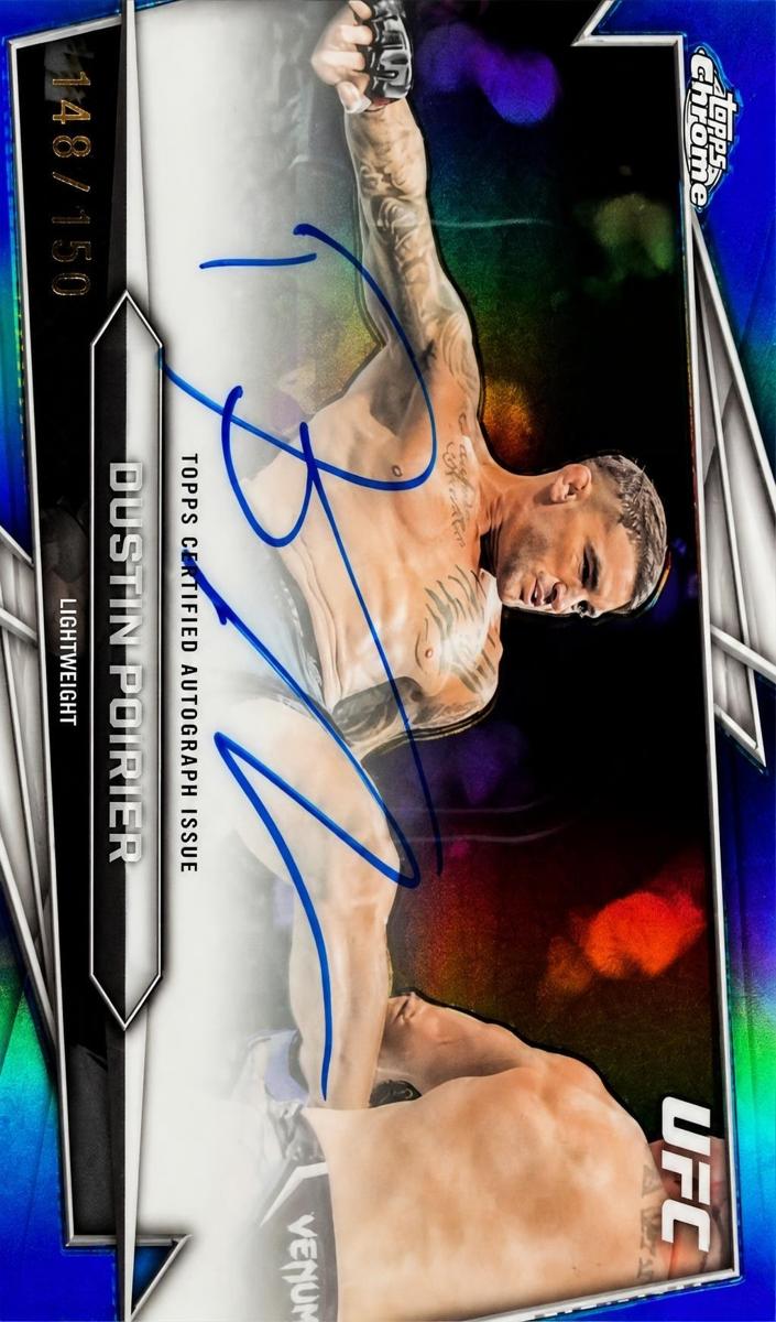 2026 Dustin Poirier [Blue Refractor] #BAV-DP