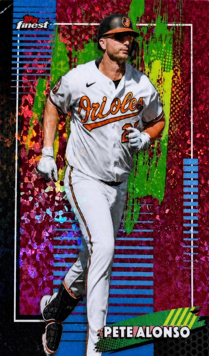 2026 Topps Finest Pete Alonso [Aqua Refractor] #64 card