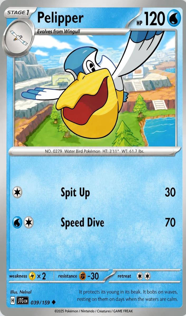 Pelipper 2025 Pokemon Scarlet & Violet Journey Together