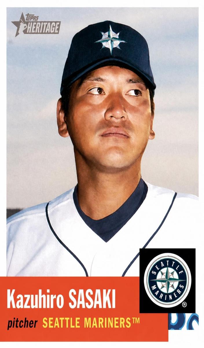 2002 Topps Heritage Kazuhiro Sasaki #416 card