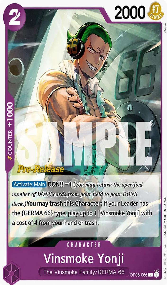 2024 Vinsmoke Yonji [Pre-Release] #OP06-066