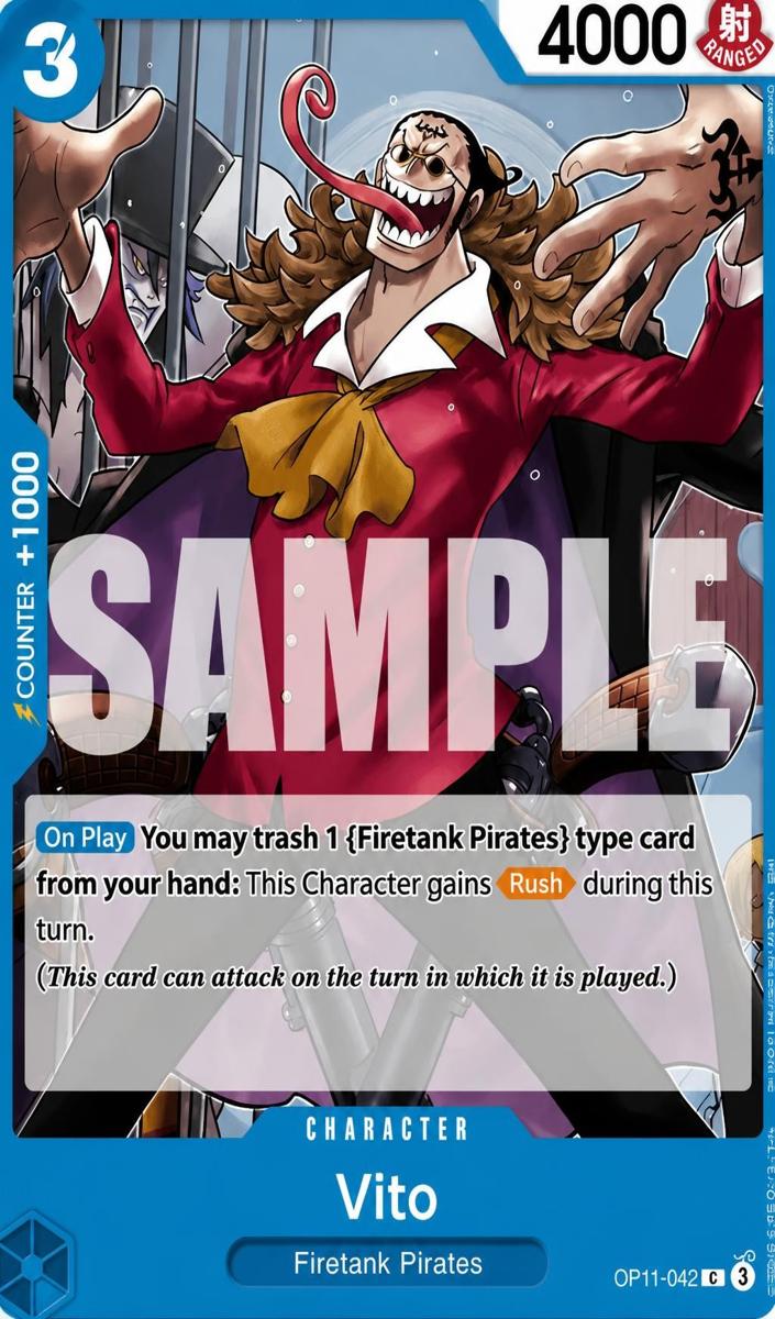 2025 One Piece A Fist Of Divine Speed Vito #OP11-042 card