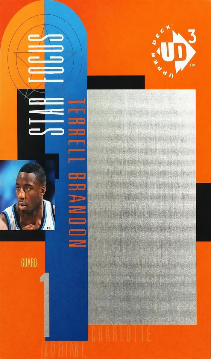 1996 UD3 Terrell Brandon #25 card