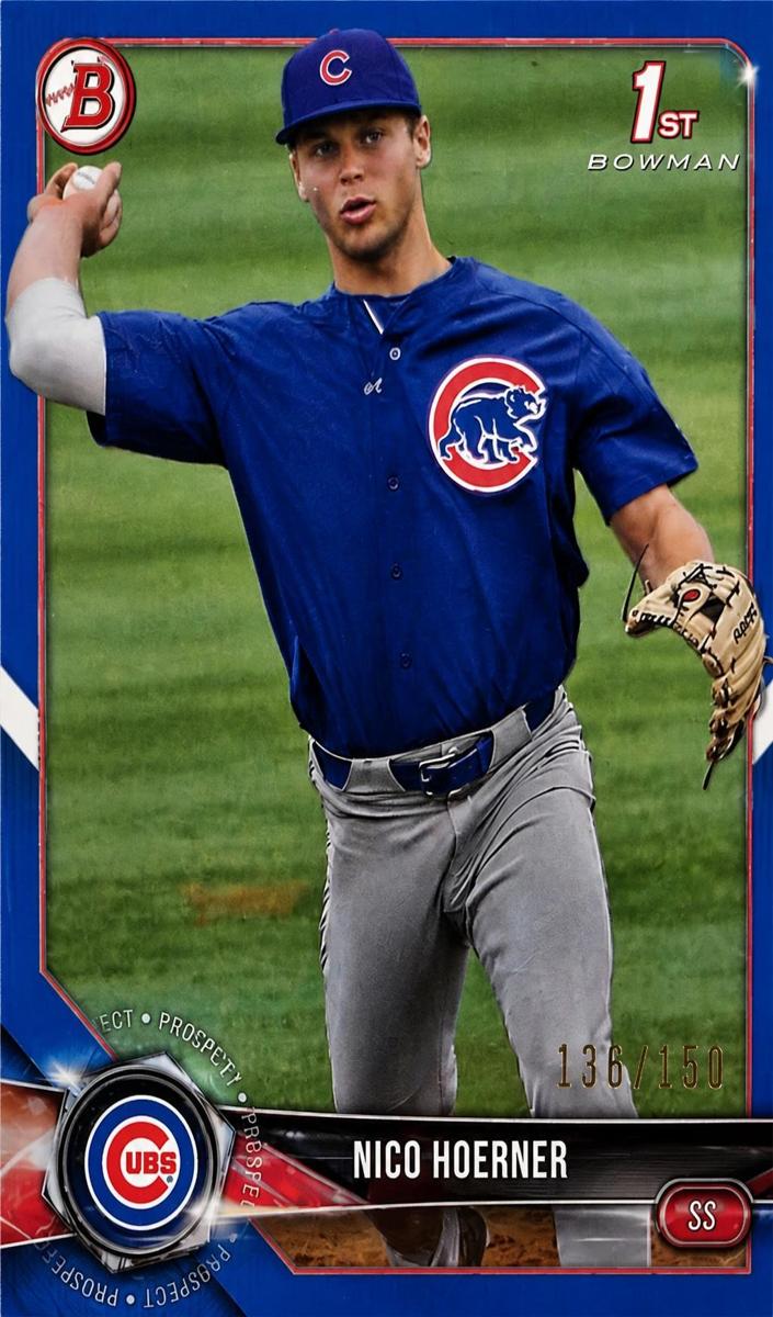 2018 Bowman Draft Nico Hoerner [Blue] #BD-165 card