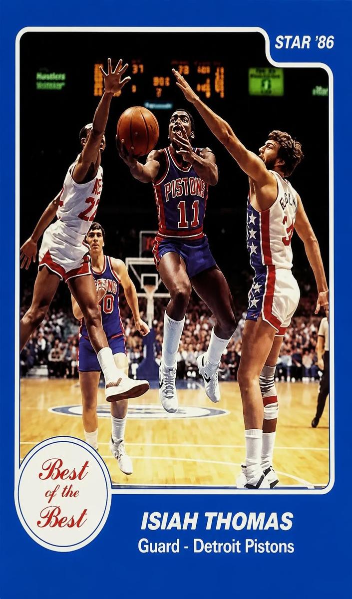 1986 Star Best Of The Best Isiah Thomas #13 card
