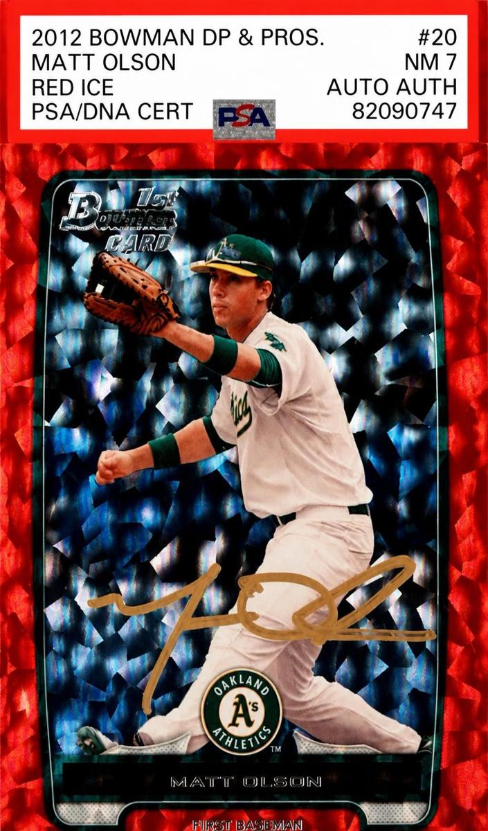 2012 Bowman Draft Matt Olson [Red] #BDPP20 card