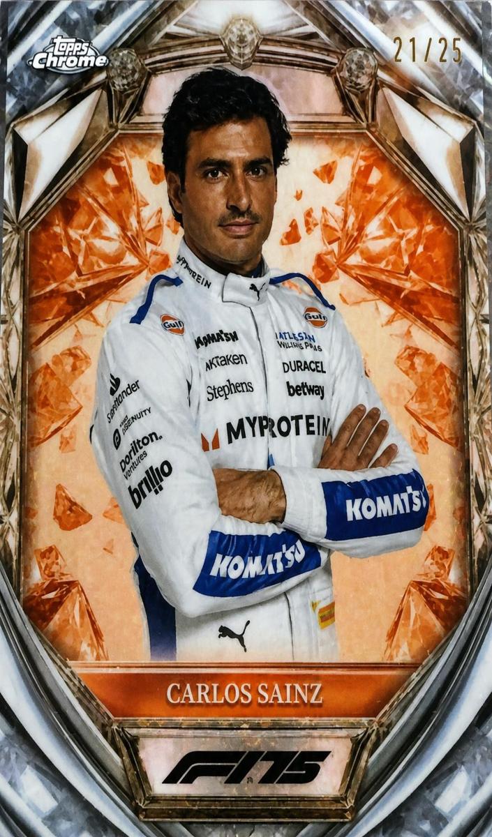 2025 Carlos Sainz [Orange Mini-Diamond Refractor] #D75-18