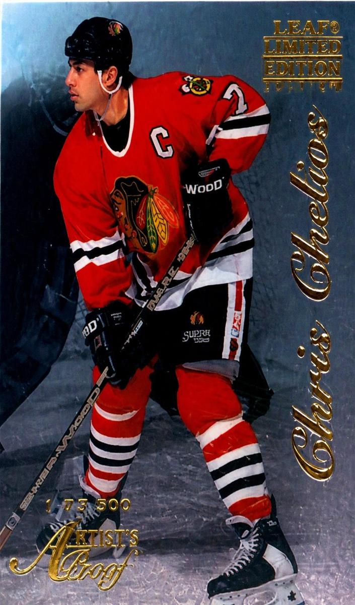 1996 Select Certified Chris Chelios [Mirror Gold] #27 card