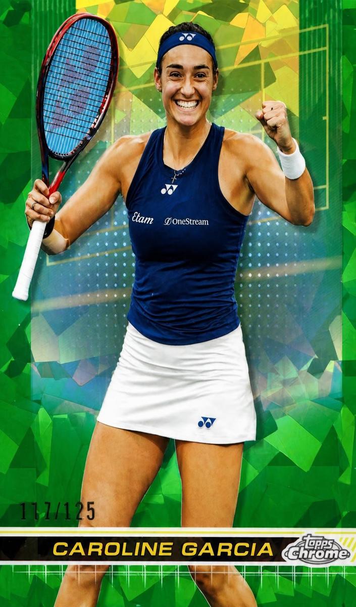 2024 Topps Chrome Sapphire Caroline Garcia #14 card
