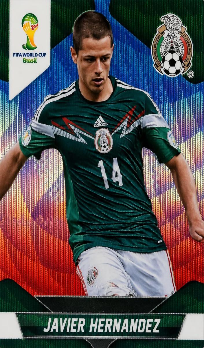2014 Javier Hernandez [Blue and Red Wave] #148