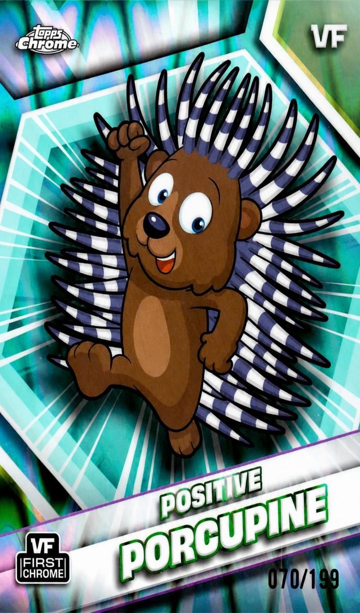 2026 Positive Porcupine [Aqua RayWave Refractor] #139
