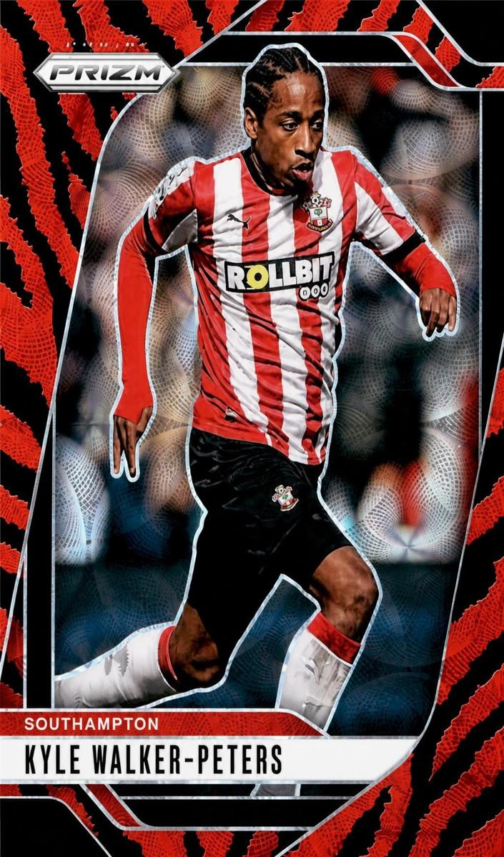 2024 Panini Prizm Premier League Kyle Walker-Peters [Choice Tiger Stripe] #299 card