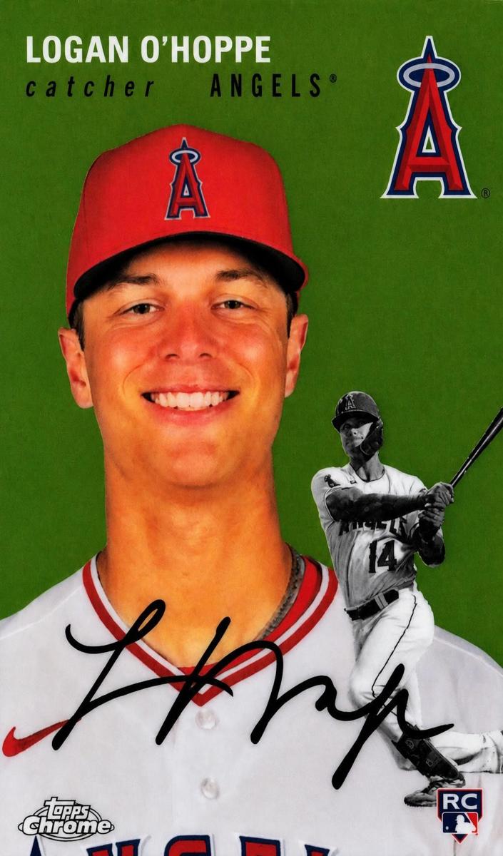 2023 Topps Chrome Platinum Logan O'Hoppe #158 card