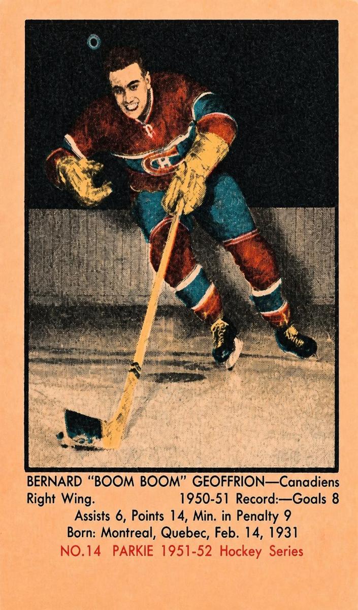 1951 Bernie Geoffrion #14