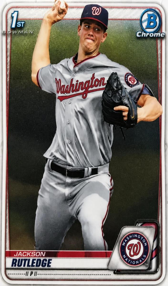 2020 Bowman Chrome Draft Jackson Rutledge #BD-177 card