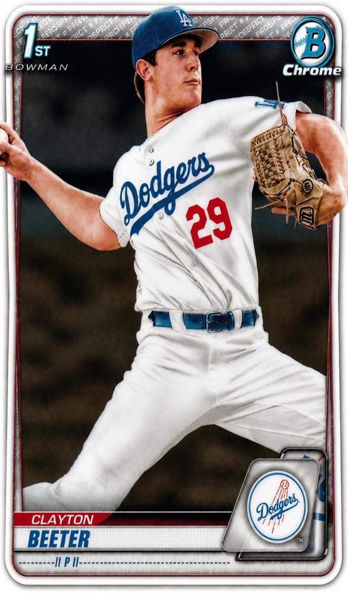 2020 Bowman Chrome Draft Clayton Beeter #BD-30 card