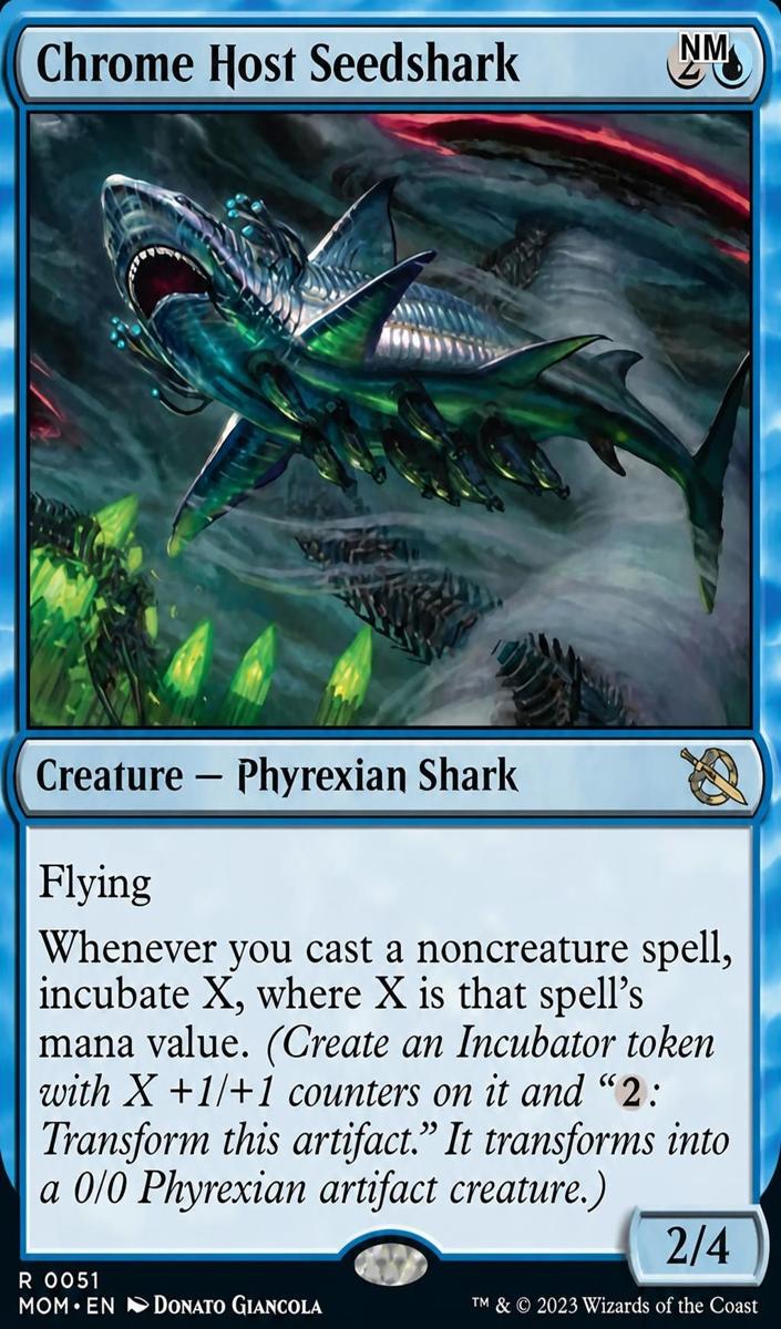 Chrome Host Seedshark - 2023 Magic The Gathering March of the Machine