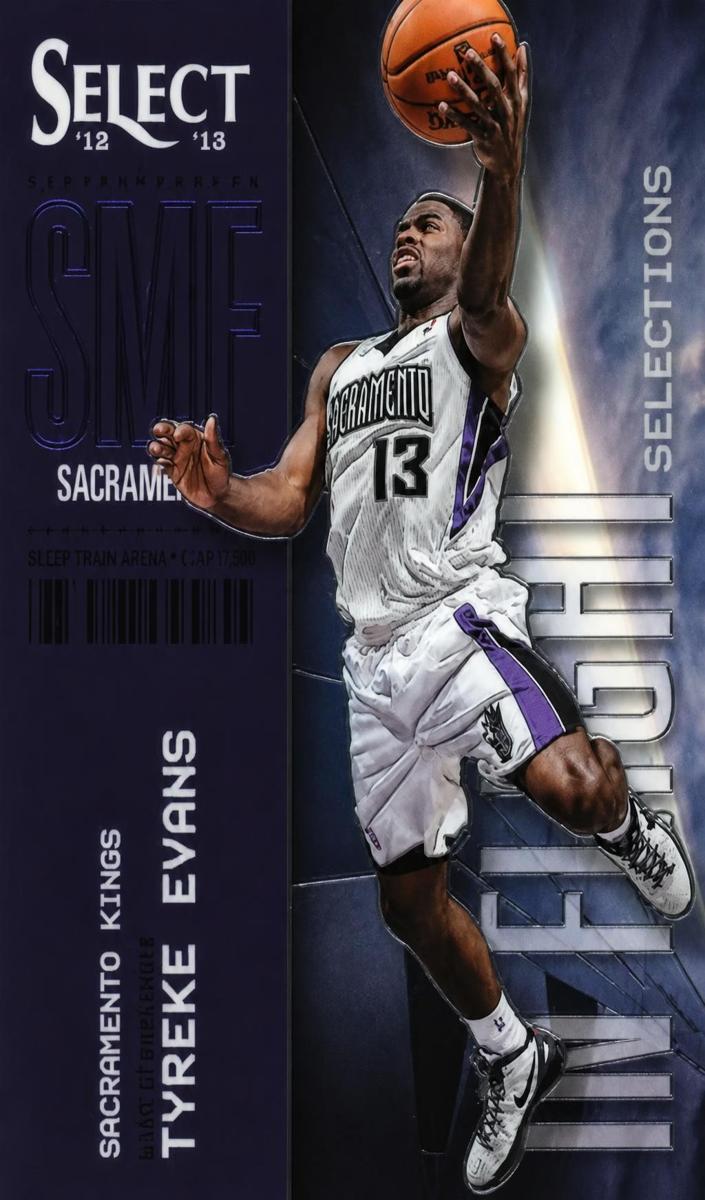 2012 Panini Select Tyreke Evans #19 card