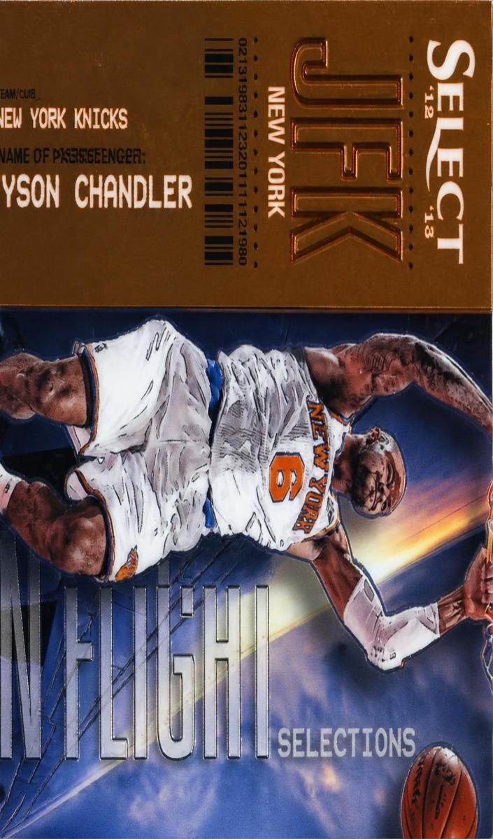 2012 Panini Select Tyson Chandler #15 card