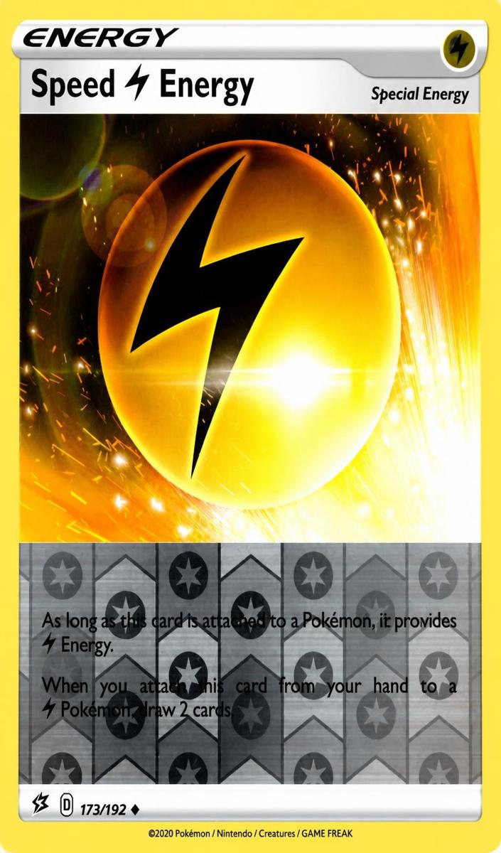 Speed Energy 2020 Pokemon Sword & Shield Rebel Clash Reverse Foil