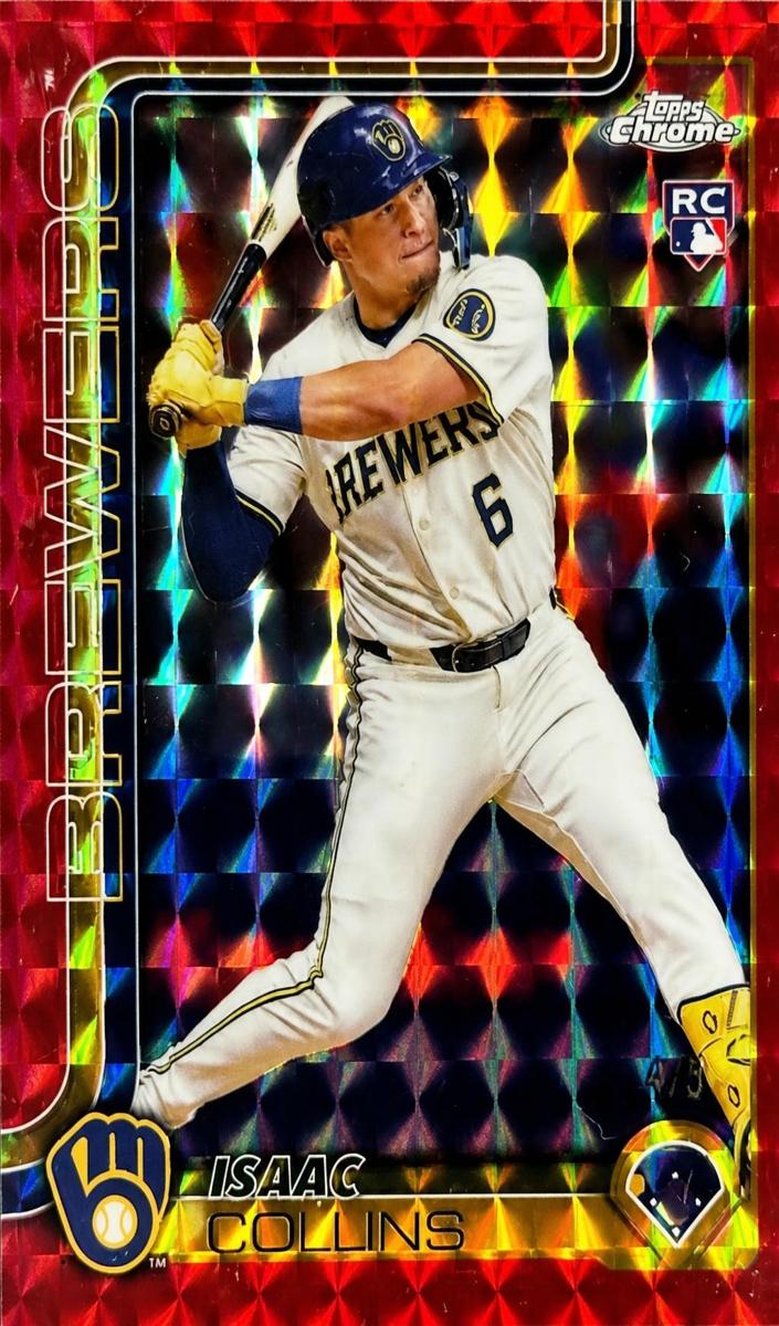 2025 Topps Chrome Isaac Collins #92 card