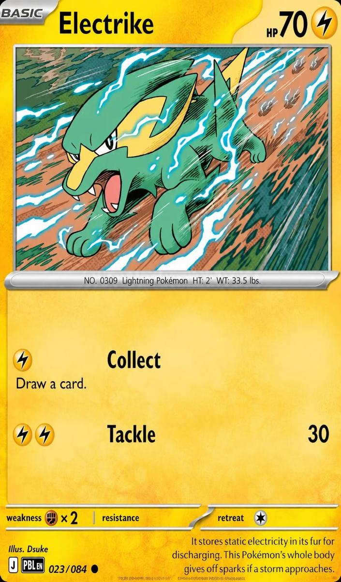 Electrike 2026 Pokemon Mega Evolution Pitch Black