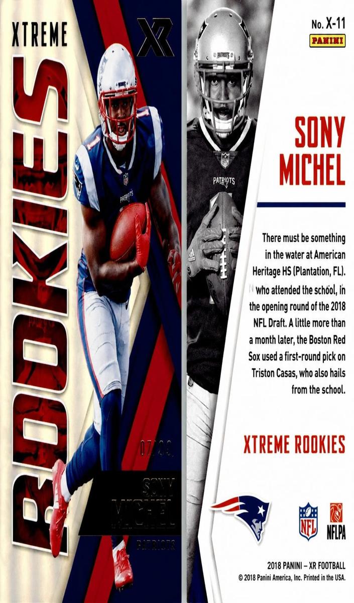 2018 Sony Michel [Blue] #X-11