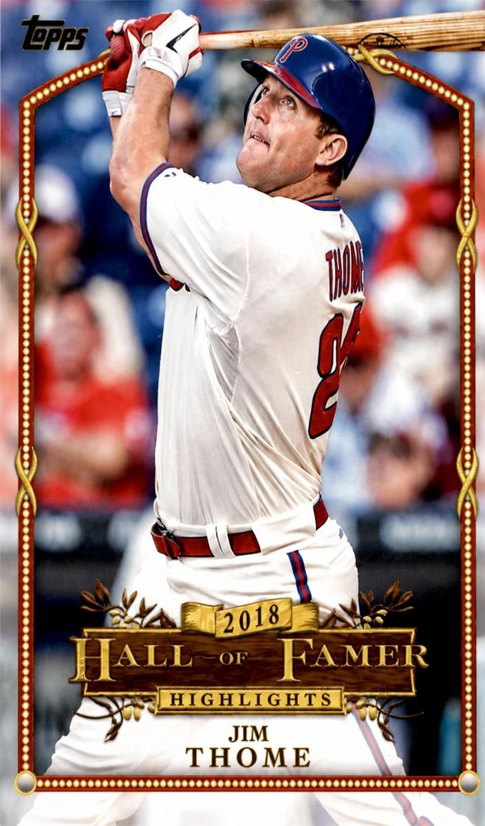2018 Topps Update Jim Thome [Gold] #HFH-15 card
