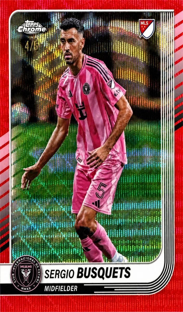 2025 Sergio Busquets [Red Wave Refractor] #88