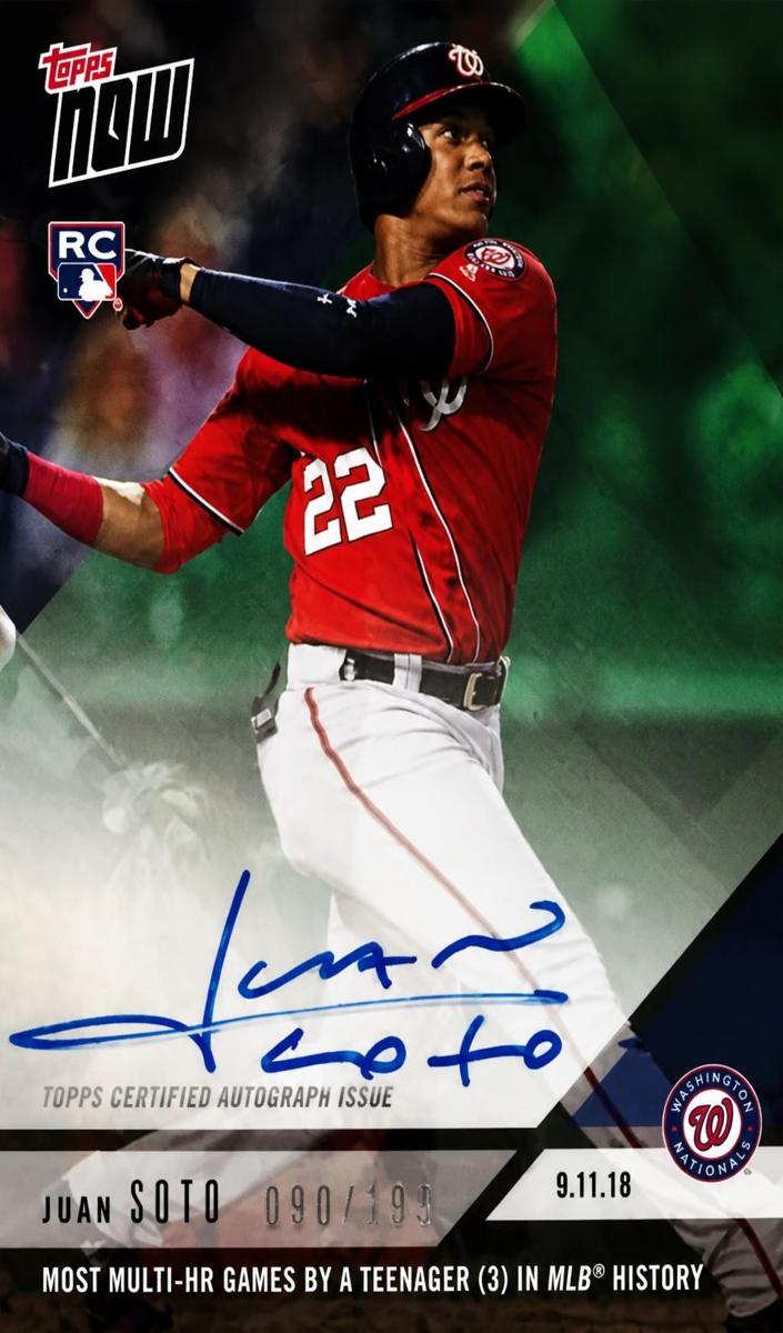 2018 Juan Soto [2018 Topps Now Autographs 717A] #717A