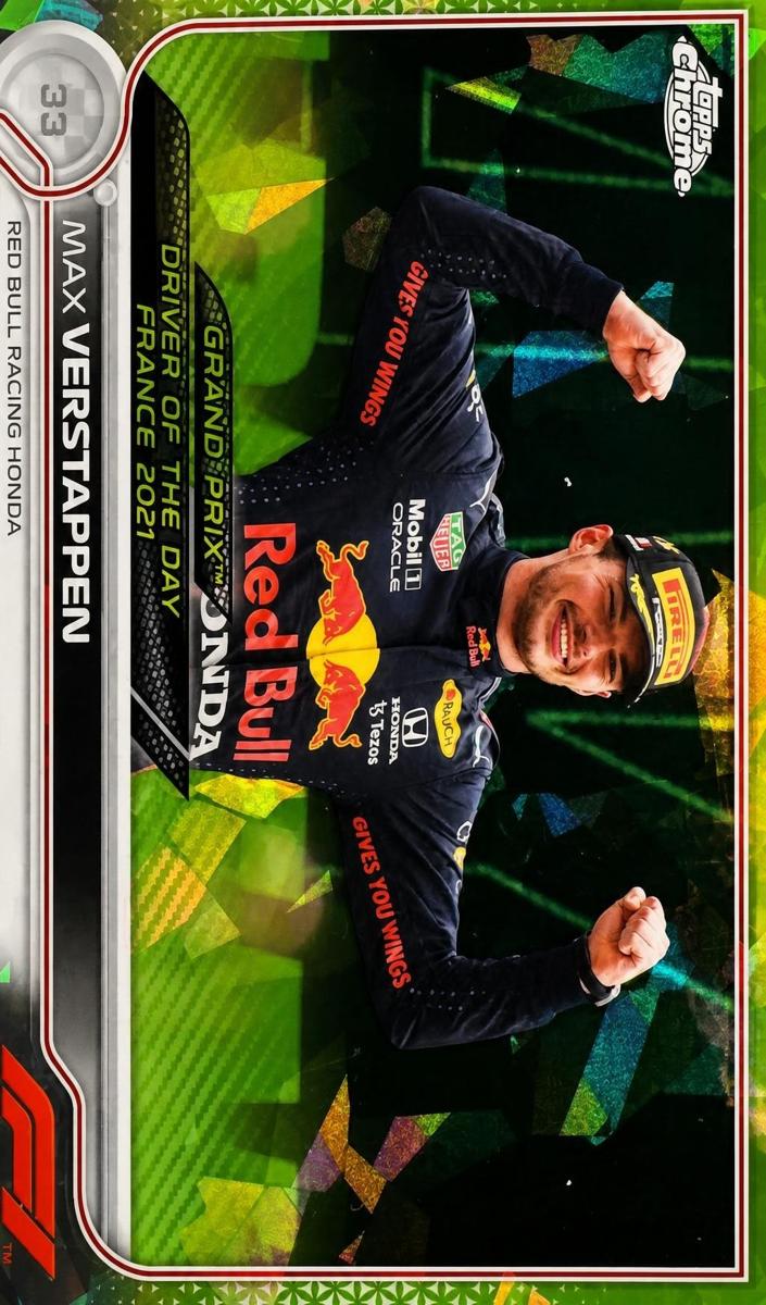 2023 Topps Chrome Sapphire F1 Max Verstappen [Purple] #179 card