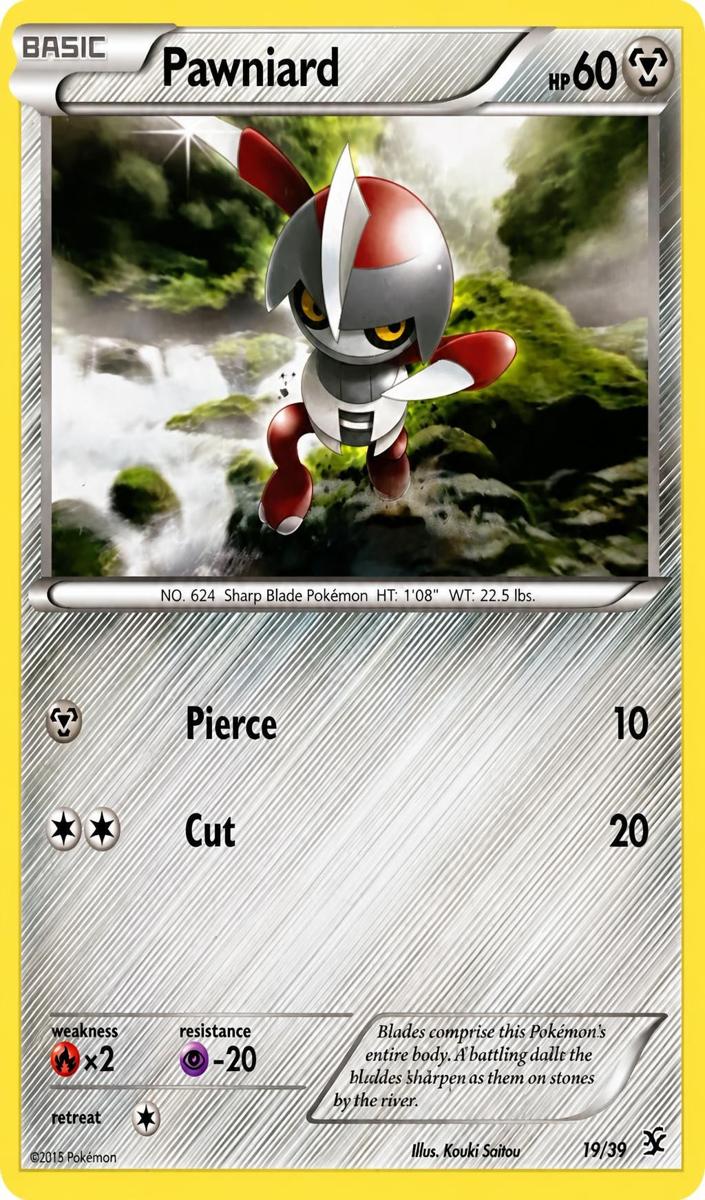 Pawniard 2013 Pokemon XY Kalos Starter