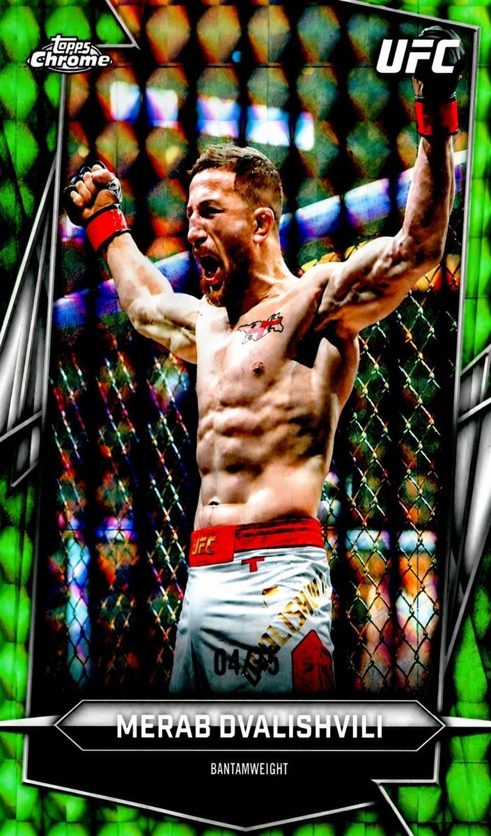 2026 Merab Dvalishvili [Green Geometric Refractor] #50