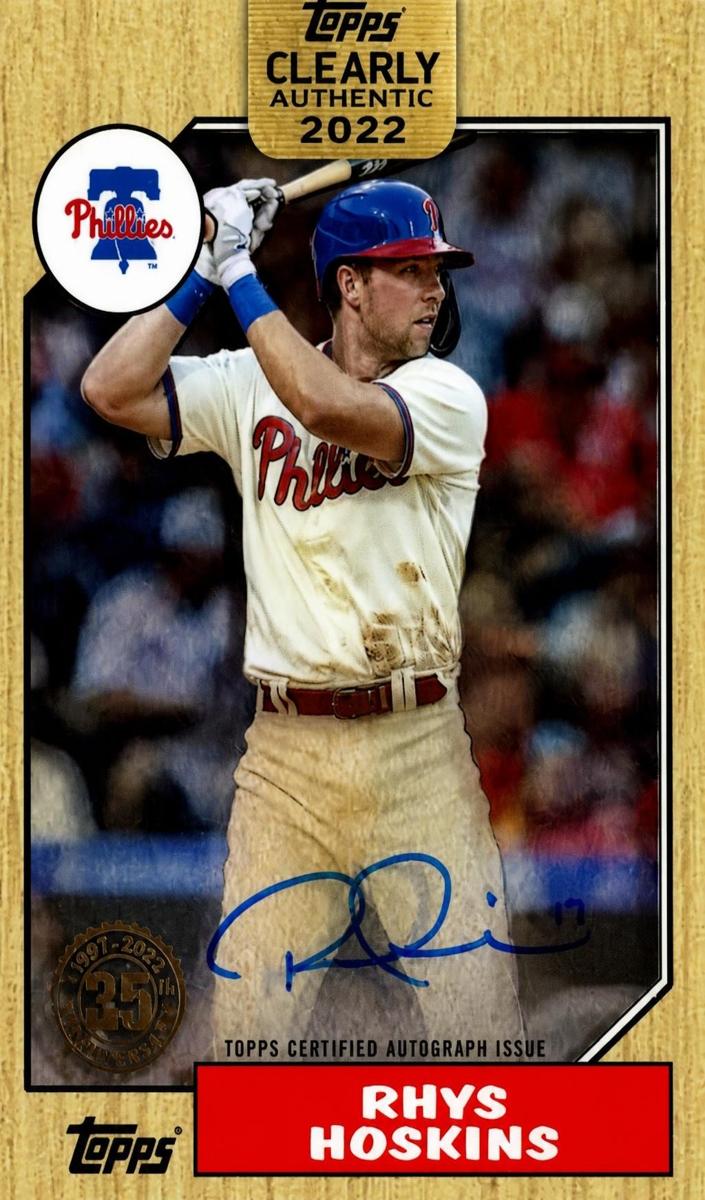 2022 Rhys Hoskins [Orange] #87TBA-RHS