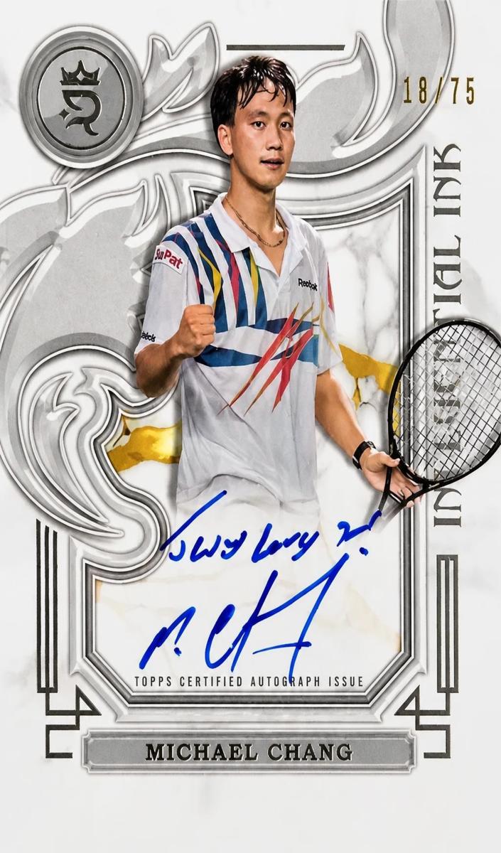 2024 Topps Royalty Influential Ink Autograph Michael Chang #I-MC card