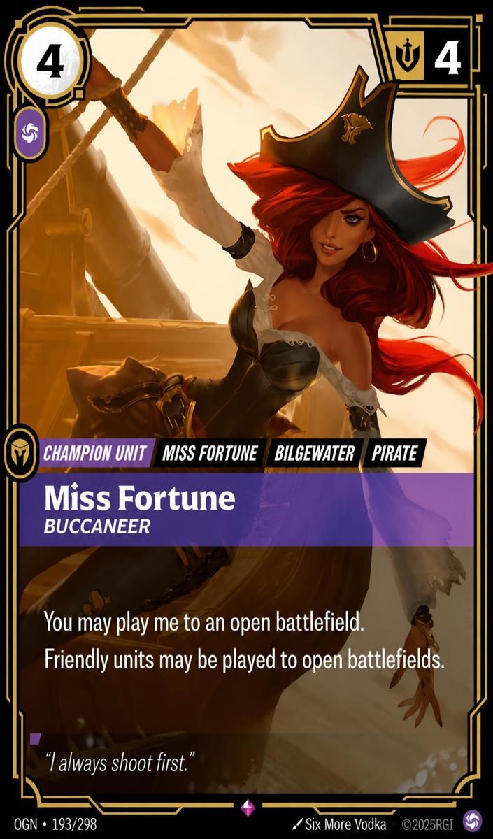 2025 Miss Fortune - Buccaneer #193