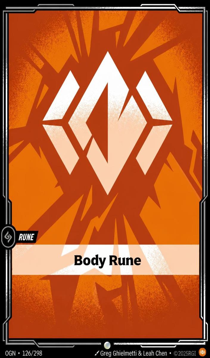 2025 Riftbound Origins Body Rune #126 card