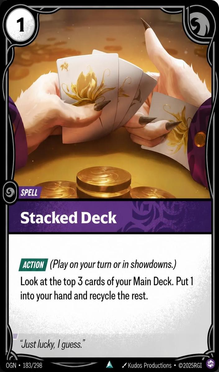 2025 Riftbound Origins Stacked Deck #183 card