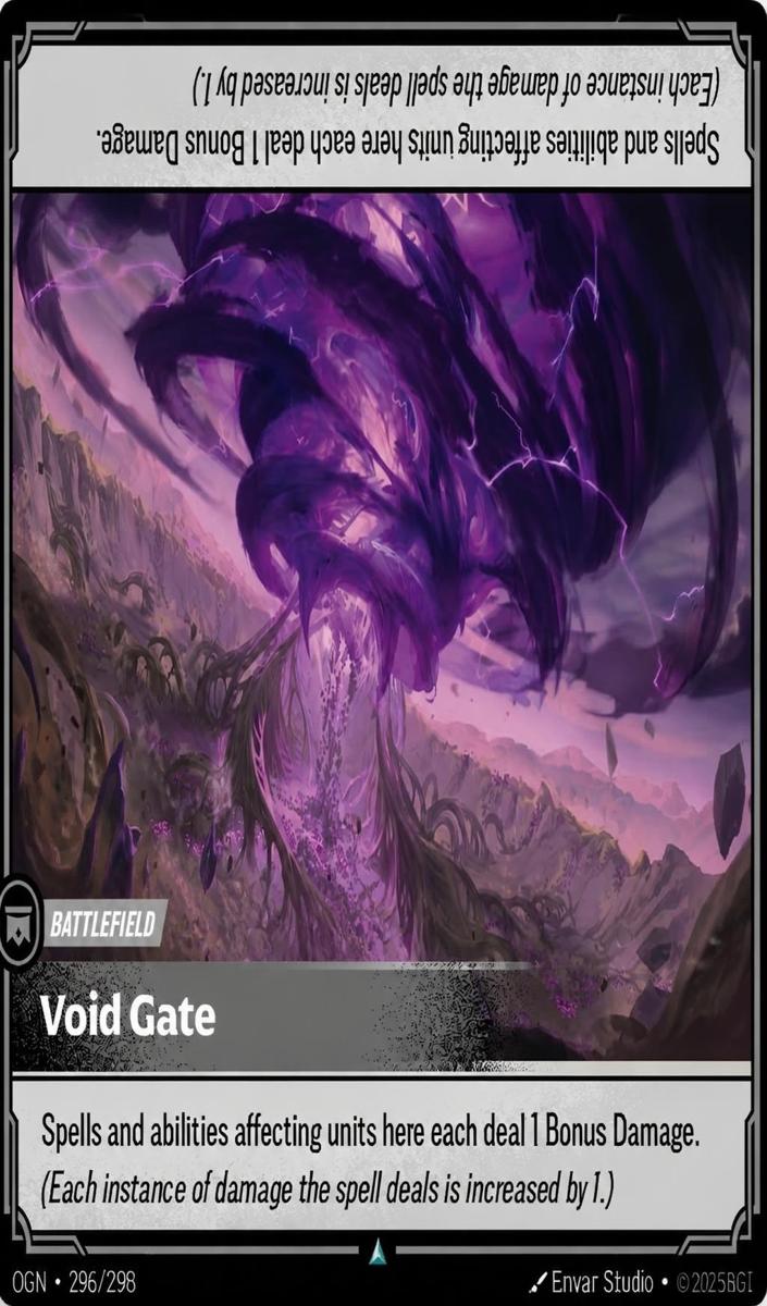 2025 Riftbound Origins Void Gate #296 card
