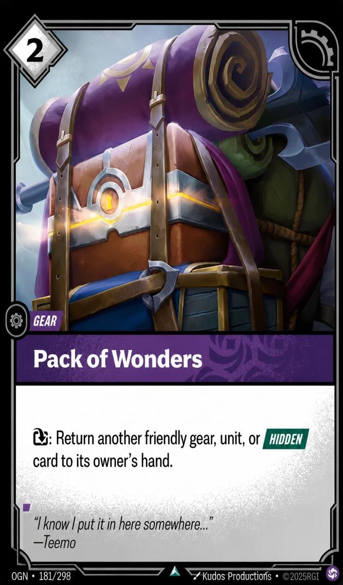 2025 Pack of Wonders #181