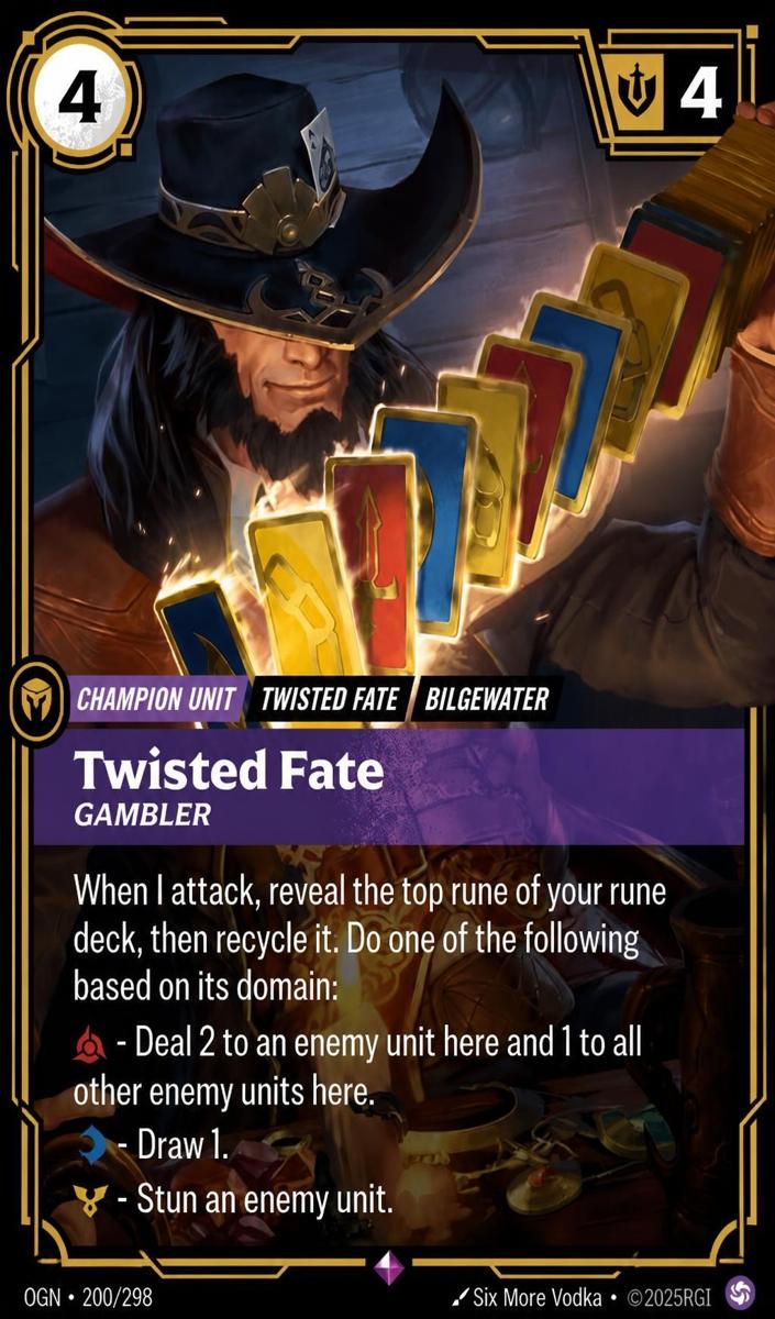 2025 Twisted Fate - Gambler #200
