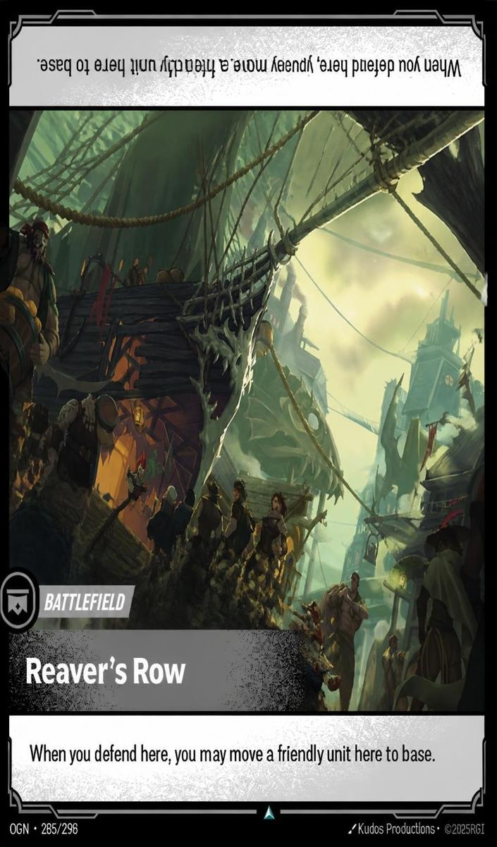 2025 Riftbound Origins Reaver's Row #285 card