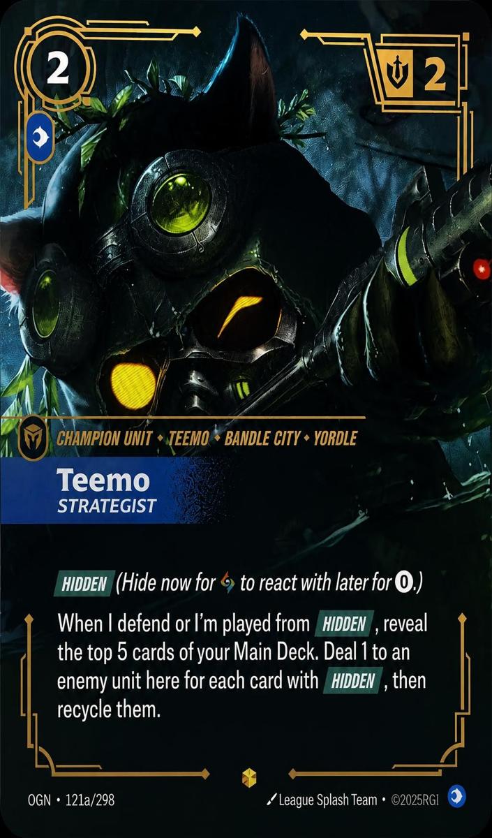 2025 Teemo - Strategist [Alternate Art] #121a