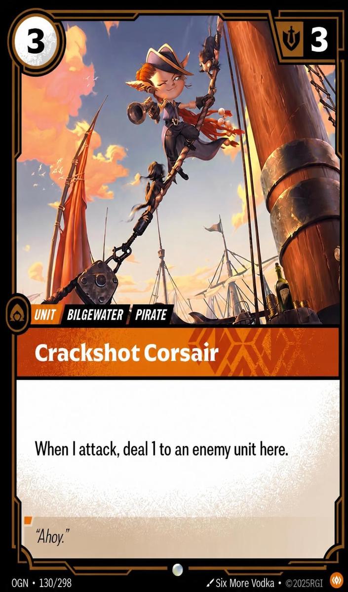 2025 Crackshot Corsair #130
