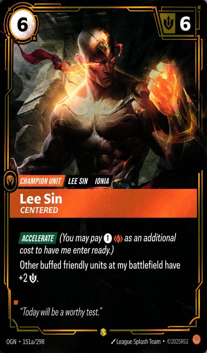 2025 Lee Sin - Centered [Alternate Art] #151a