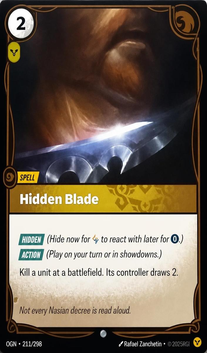 2025 Hidden Blade [Foil] #213
