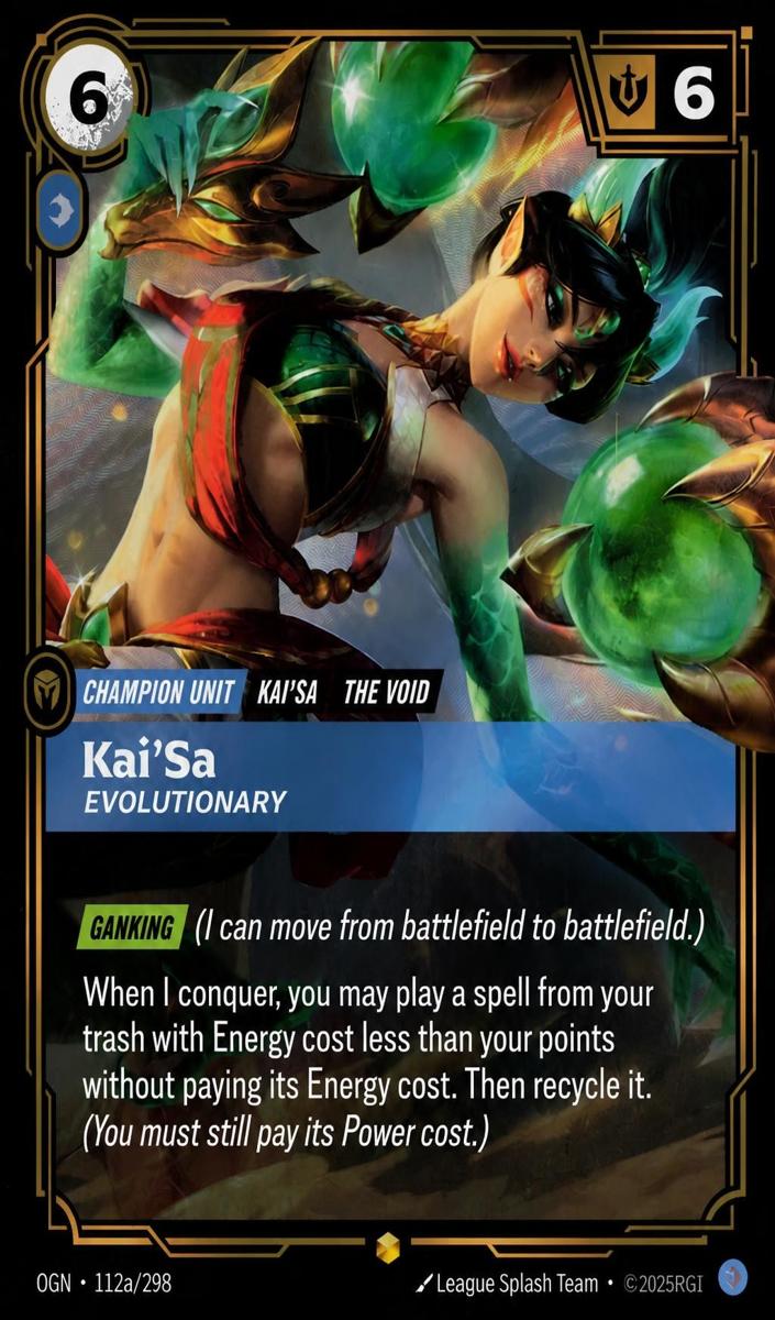 2025 Kai'Sa - Evolutionary [Alternate Art] #112a